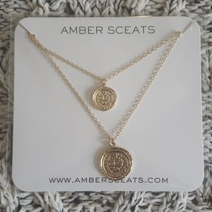 Amber Sceats Double Coin Necklace